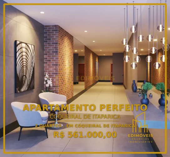 Exclusivo: Apartamento com Varanda em Coqueiral de Itaparica - Vila Velha