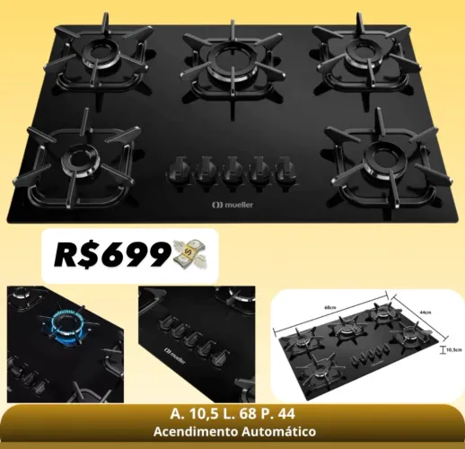 Cooktop 5Bocas
