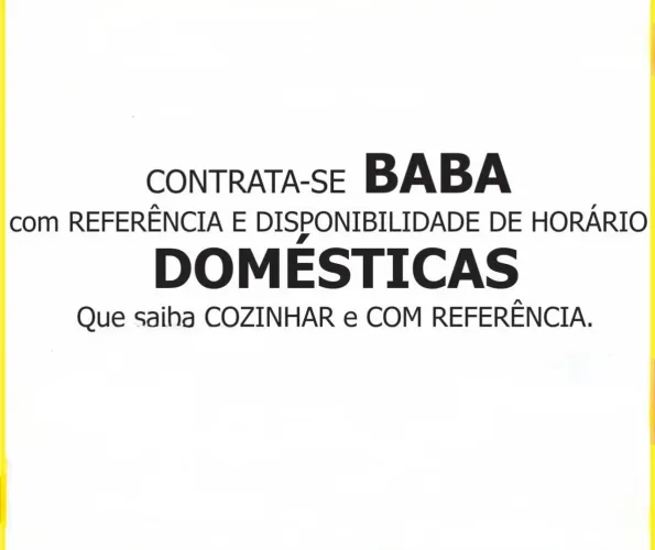 Babá e doméstica 