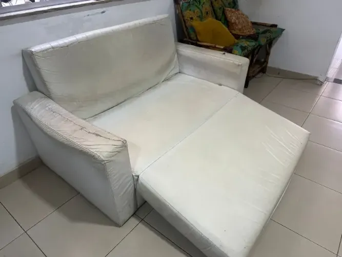 Sofa cama 2 lugares casal corino branco