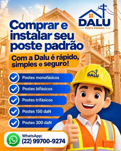Vendo poste padrão de luz