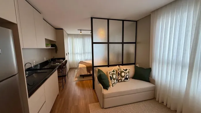 Apartamento Studio Mobiliado para Alugar no Centro de Florianópolis - Downtown Studios