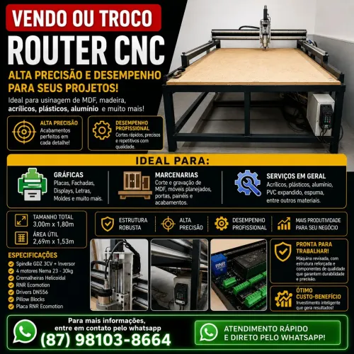 Vendo ou troco Router CNC