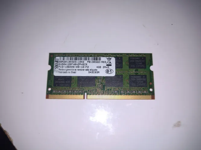 Memória ram de notebook ddr3 4gb