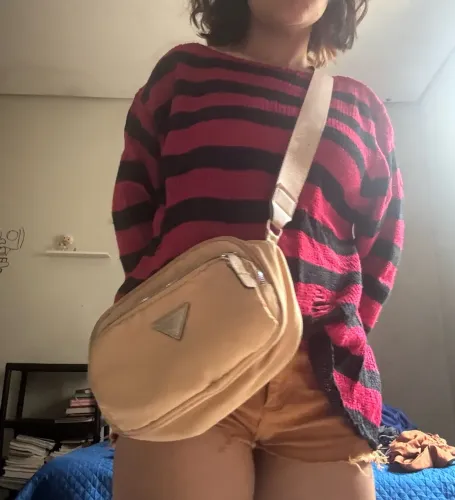 Bolsa de ombro bege