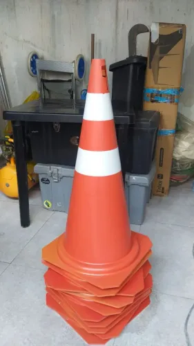 Kit 10 Cones de sinalização 75cm