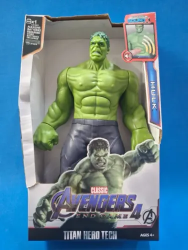 Boneco Hulk Articulado 30cm Com Som Vingadores