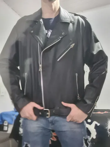 Jaqueta Biker couro legítimo negocio o valor