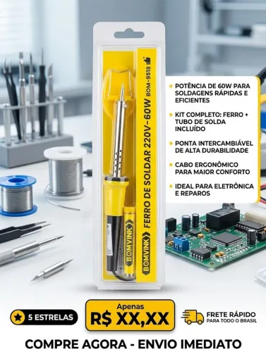 Ferro de solda 60W