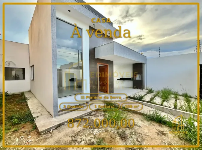 Seu Refúgio em Planície da Serra: Casa com Acabamento Diferenciado e Ventilação Natural
