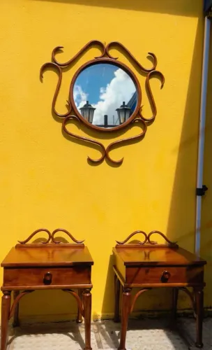 Lindo Conjunto De Criado mudo Com Espelho 
