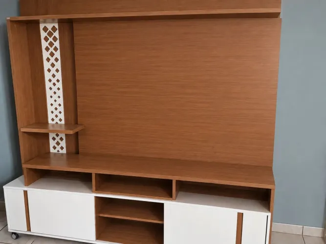 Estante com painel para tv