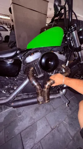 Escapamento 3 polegadas Harley Davidson sportster contra kulture