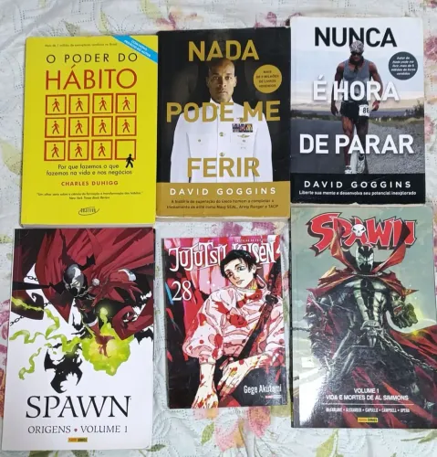 Vida e morte de Al simons,spawn 1,David gogins:nada pode me ferir+nunca é hora de parar e+