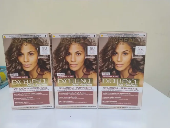 Kit 6 Tintura Coloração Imédia Excellence Nudes Shade 5 