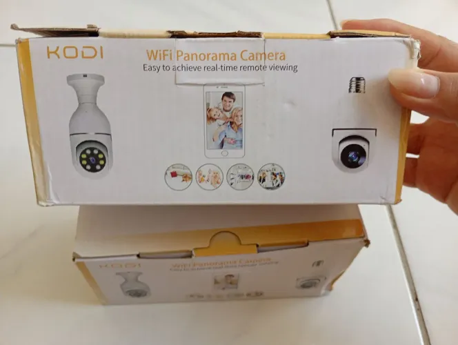 2 câmeras wifi panorâmicas 360°