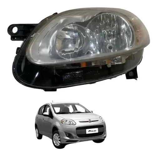 Farol Esquerdo Foco Duplo Fiat Palio 2013 2014 2015 2016 Esquerdo/motorista
