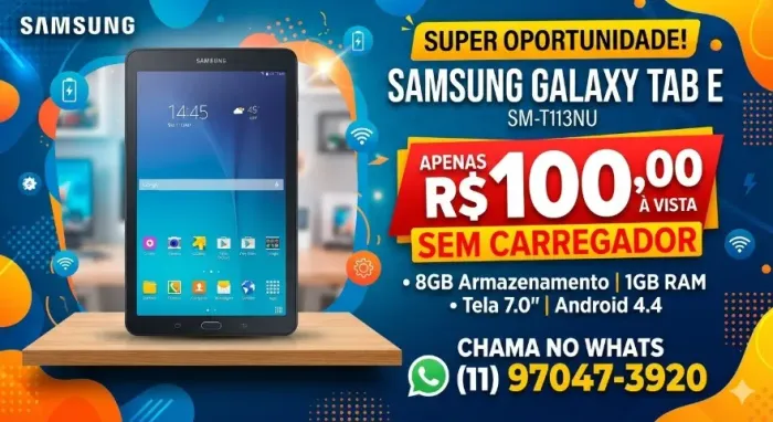 TABLET SAMSUNG GALAXY TAB E - SM - T113NU