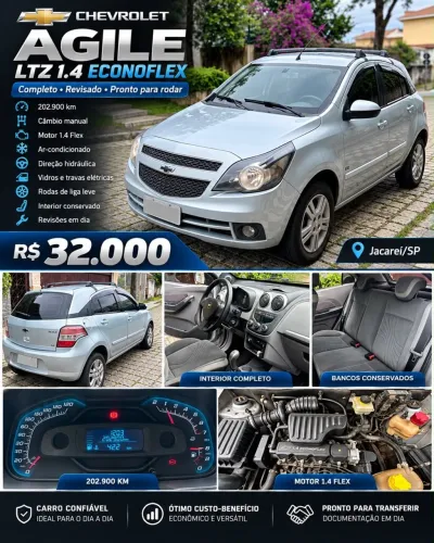 Chevrolet Agile LTZ 1.4 MPFI 8V Flexpower 5P 2012