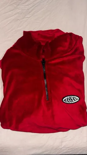 Conjunto Massati Veludo Vermelho 