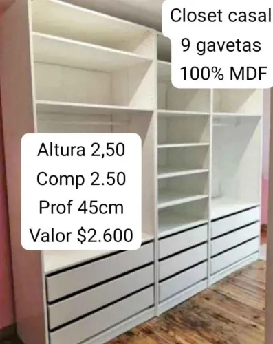 Closet Planejado em MDF 