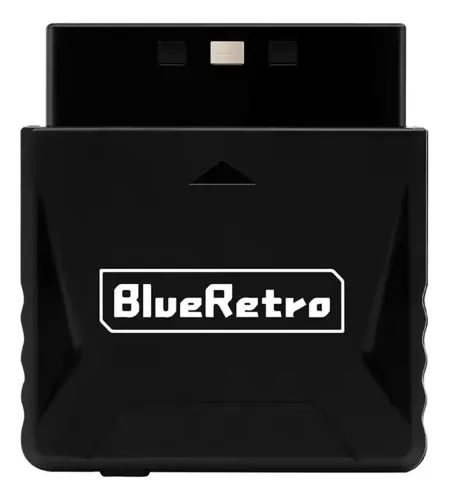 Blueretro mini retroscaler ps1 ps2 preto adaptador bluetooth