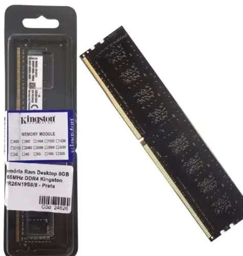 Memória Kingston ValueRAM 8GB DDR4 2666MHz CL19