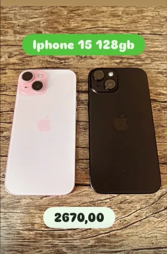 iPhone 15 128GB Rosa e Preto | Estado de Novo | Nota Fiscal | Retirada em Shopping SP