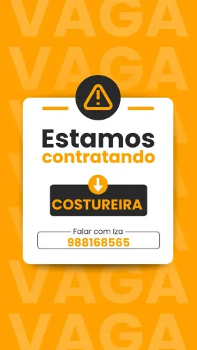Vaga costureira