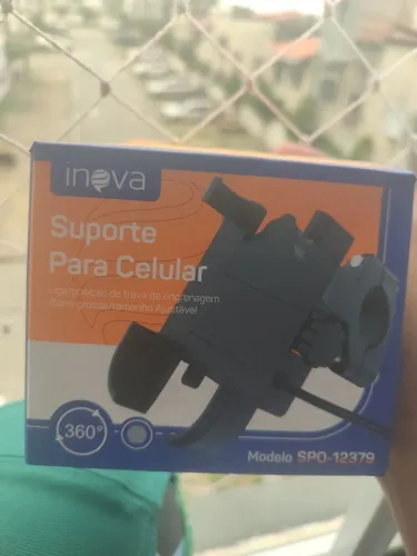 Suporte de celular com carregador para moto