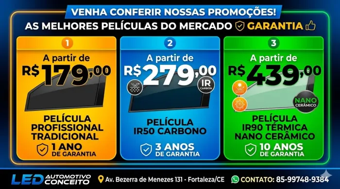 Películas Automotivas - Peofissionais - Térmicas