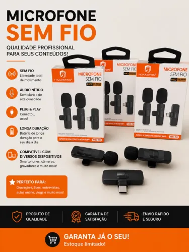 Mega Promoção Microfone sem fio Lapela