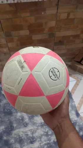 Bola futevôlei dalebol rosa e branco