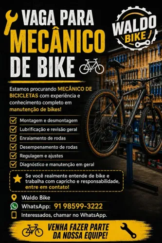 Precisamos de mecânico com experiência de bike