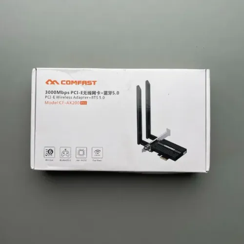 Placa Wi-Fi 6 Comfast AX200 Pro PCIe + Bluetooth 5.0 - Excelente