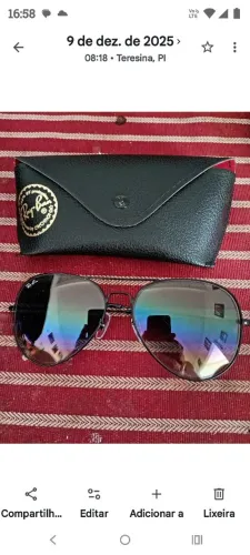 Óculos Ray Ban esporte novo. Modelo degradê preto.
