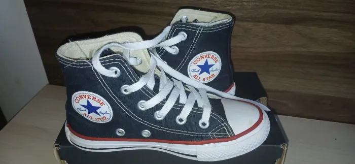 Tênis infantil all star cano alto preto