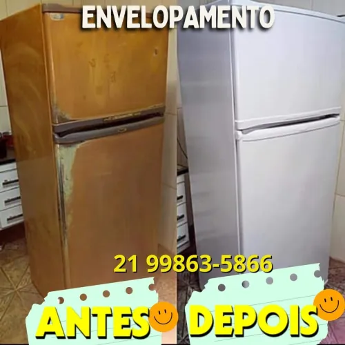 envelopamento de geladeira