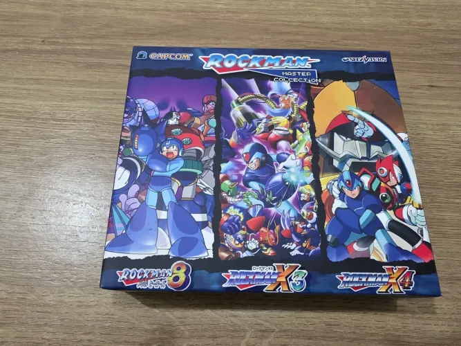 Box Rockman Sega Saturn Mega Man 8, X3 e X4 Prensados