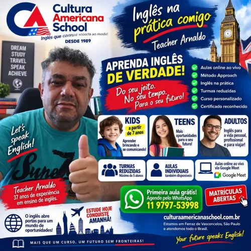 Aula de inglês on line