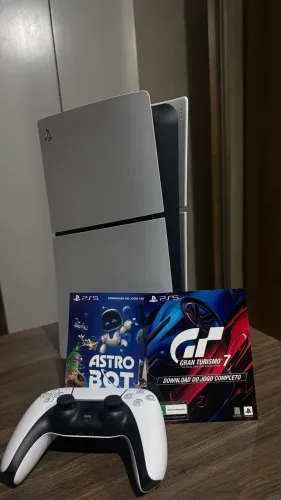 Playstation 5 Slim Digital Bundle Astro Bot + Gran Turismo 7 | Impecável + Nota Fiscal PS5