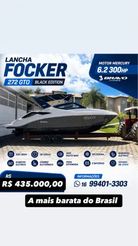 Lancha Focker 272 Black Edition
