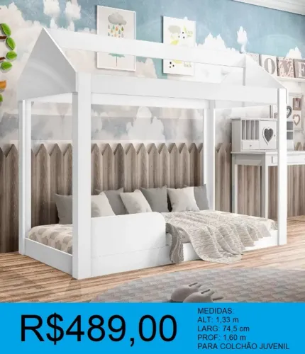 Cama montessoriana juvenil de otima qualidade - a pronta entrega
