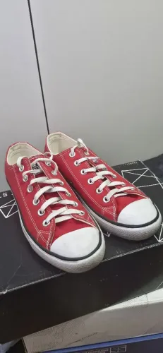 Tênis estilo all star vermelho 