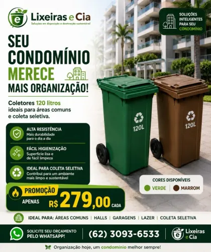 Lixeiras com pedal, lixeiras basculante, container,caixas, lixeiras 120 litros,
