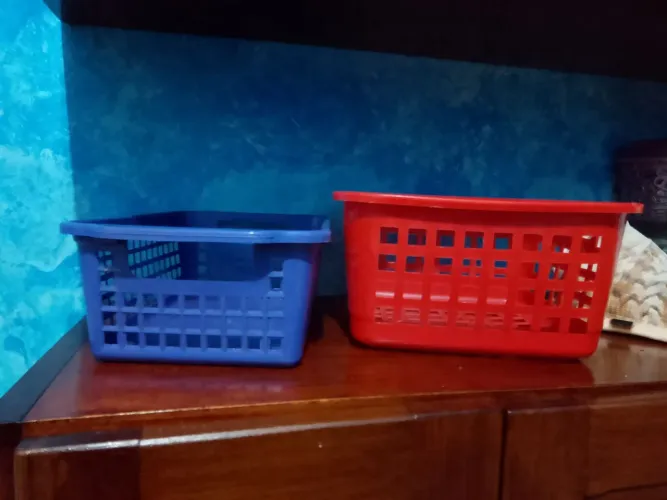 Kit com dois Cestos organizadores médios 