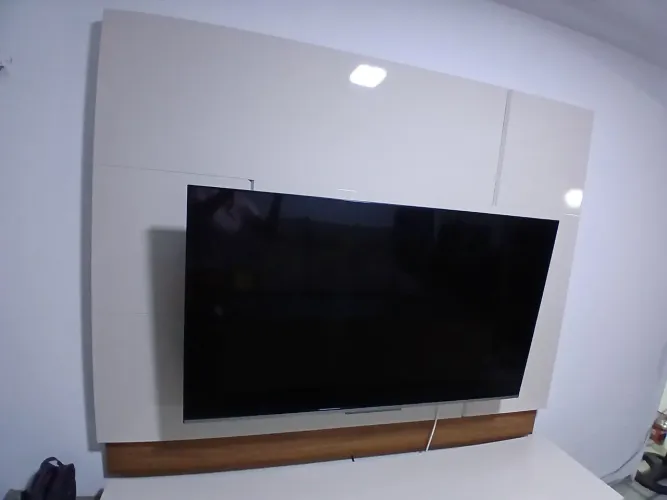 Painel e rack para sala de estar