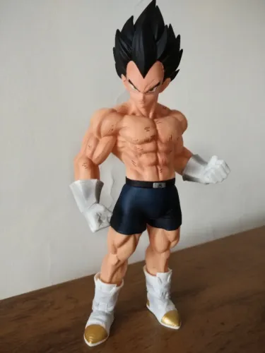 Action Figure Vegeta Dragon Ball Z DBZ Boneco Estátua Coleção Treino 28CM 2 Heads