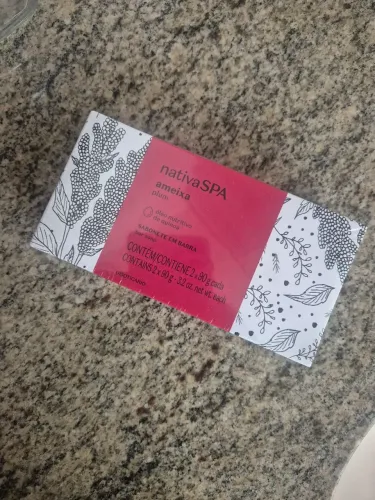 Kit Sabonetes Em Barra Nativa Spa Ameixa Negra 2x90g cada