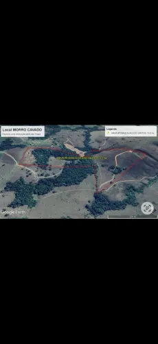 Vendo propriedade- terreno rural - com área total de 13,30ha